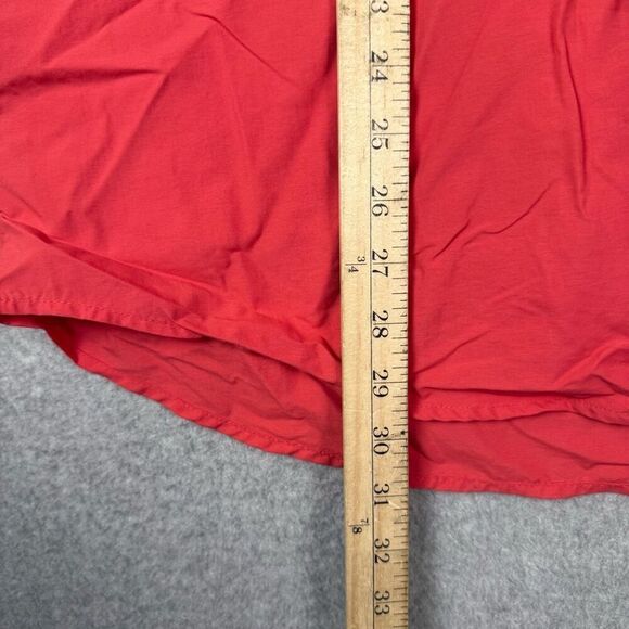 Columbia PFG Mens Size Large Button Front Shirt Red Omni Shade Long Sleeve Nylon - Picture 6 of 8